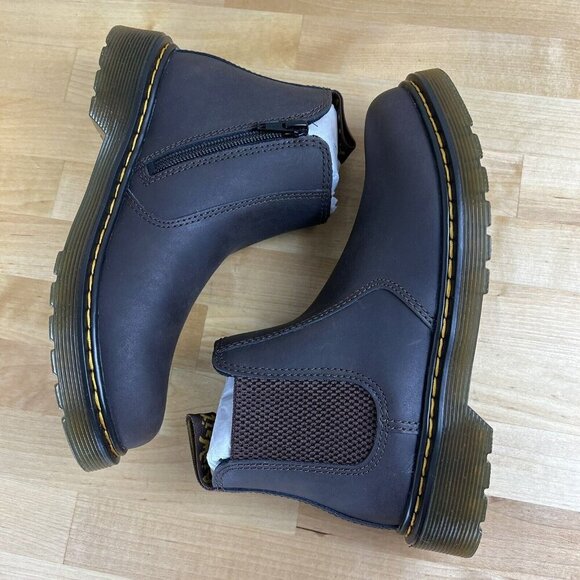 Dr. Martens 2976 Chelsea Boots Wildhorse Lamper Brown Women's US Size 4 UK 2 NEW - Picture 7 of 11